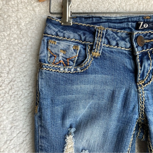 Z2 Jeans Juniors low-rise bootcut flare denim, Sz 5 - Picture 6 of 16
